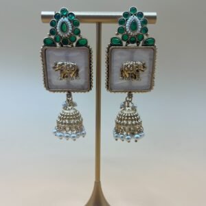 Elephant Oasis Jhumka - Image 1