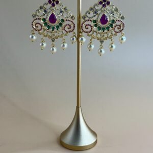 Rajasi Peacock Necklace Set - Image 3